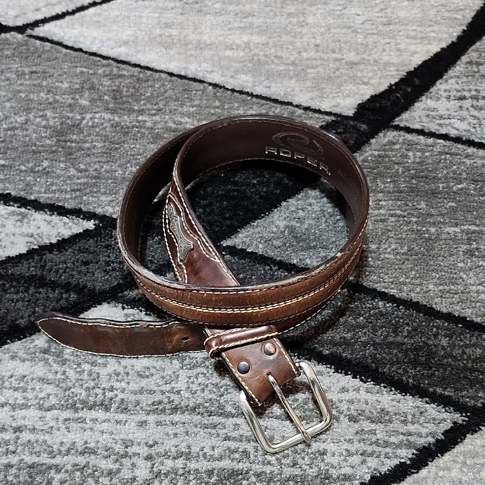 Roper Brown Bag with Genuine Leather and Vintage Appeal